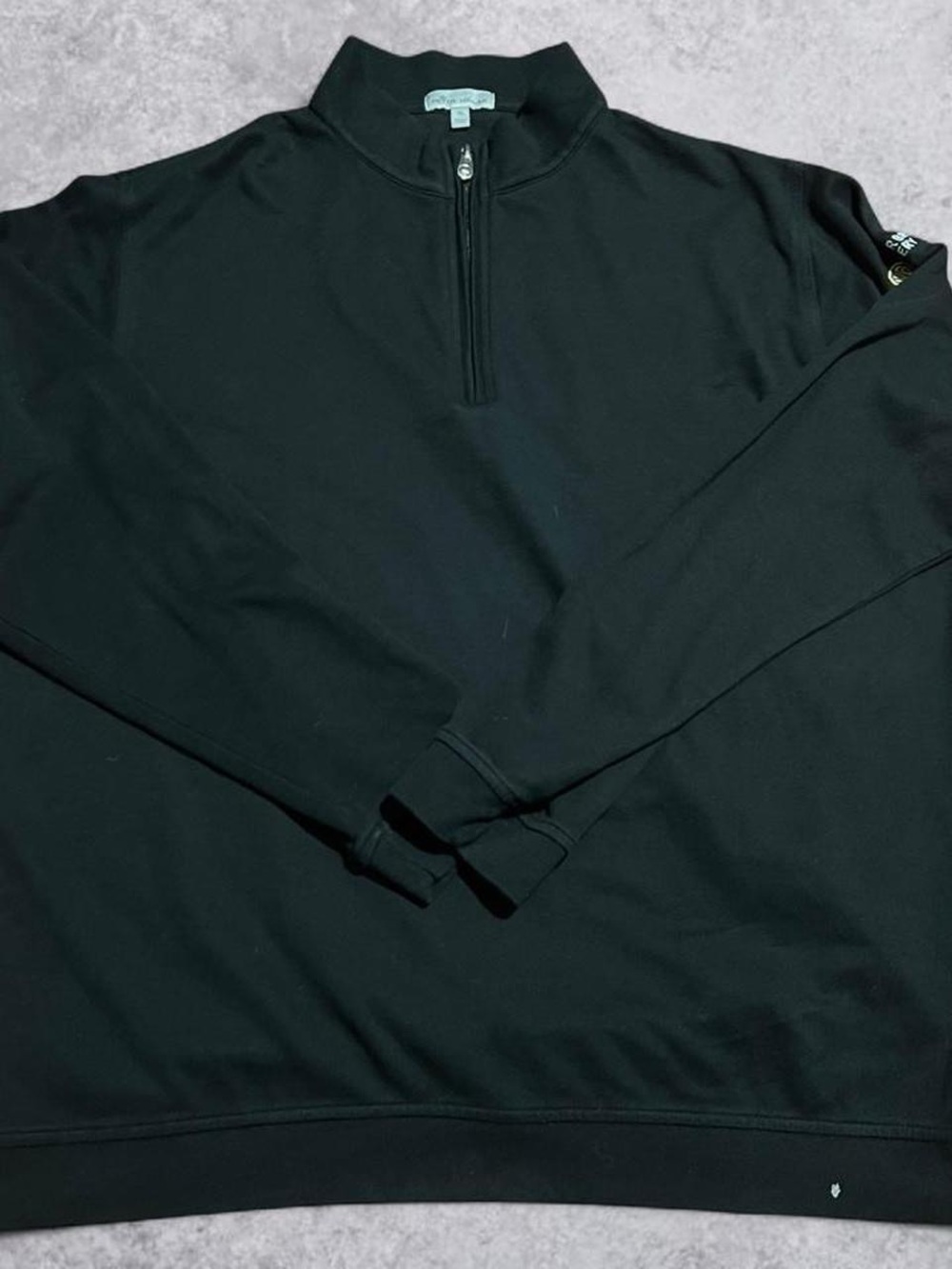 Peter Millar 1/4 Zip Pullover Sweater Mens Black XL